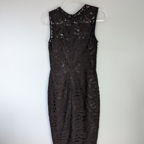 Jill Stuart Black Lace Shift Cocktail Dress, Sz 6, EUC - Picture 4 of 6